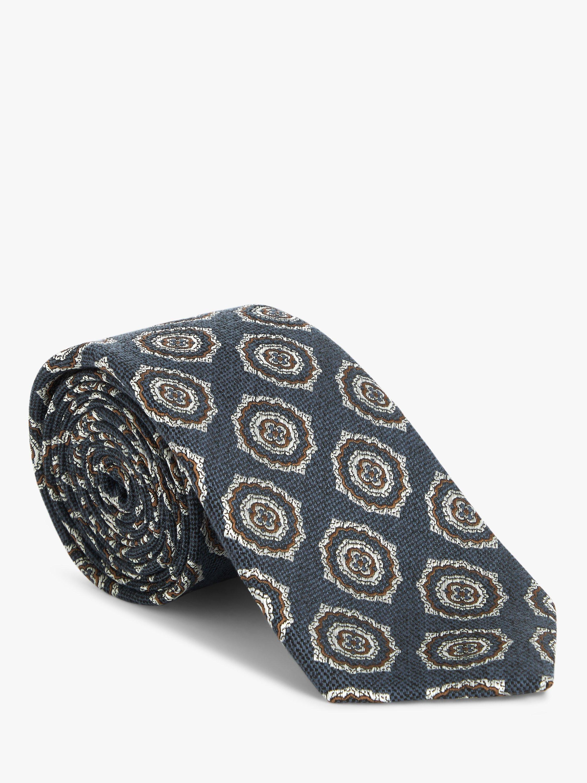 John Lewis Large Foulard Tie, Airforce Blue