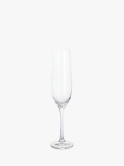 Dartington Crystal Entertain Glass Flute, Set of 4, 190ml, Clear - view 2, Clear