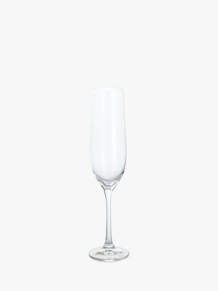 Dartington Crystal Entertain Glass Flute, Set of 4, 190ml, Clear - view 2, Clear
