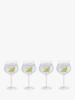 Dartington Crystal Entertain Gin Glass, Set of 4, 570ml, Clear, Clear