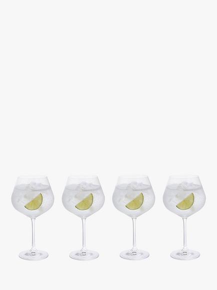 Dartington Crystal Entertain Gin Glass, Set of 4, 570ml, Clear, Clear