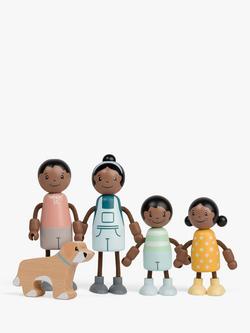 John Lewis Odney Wooden Doll's House Family Set, Multi