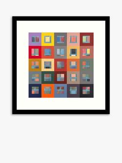 John Lewis Michelle Barratt 'Facade' Framed Print, H53.5 x W53.5cm, Multi, Multi
