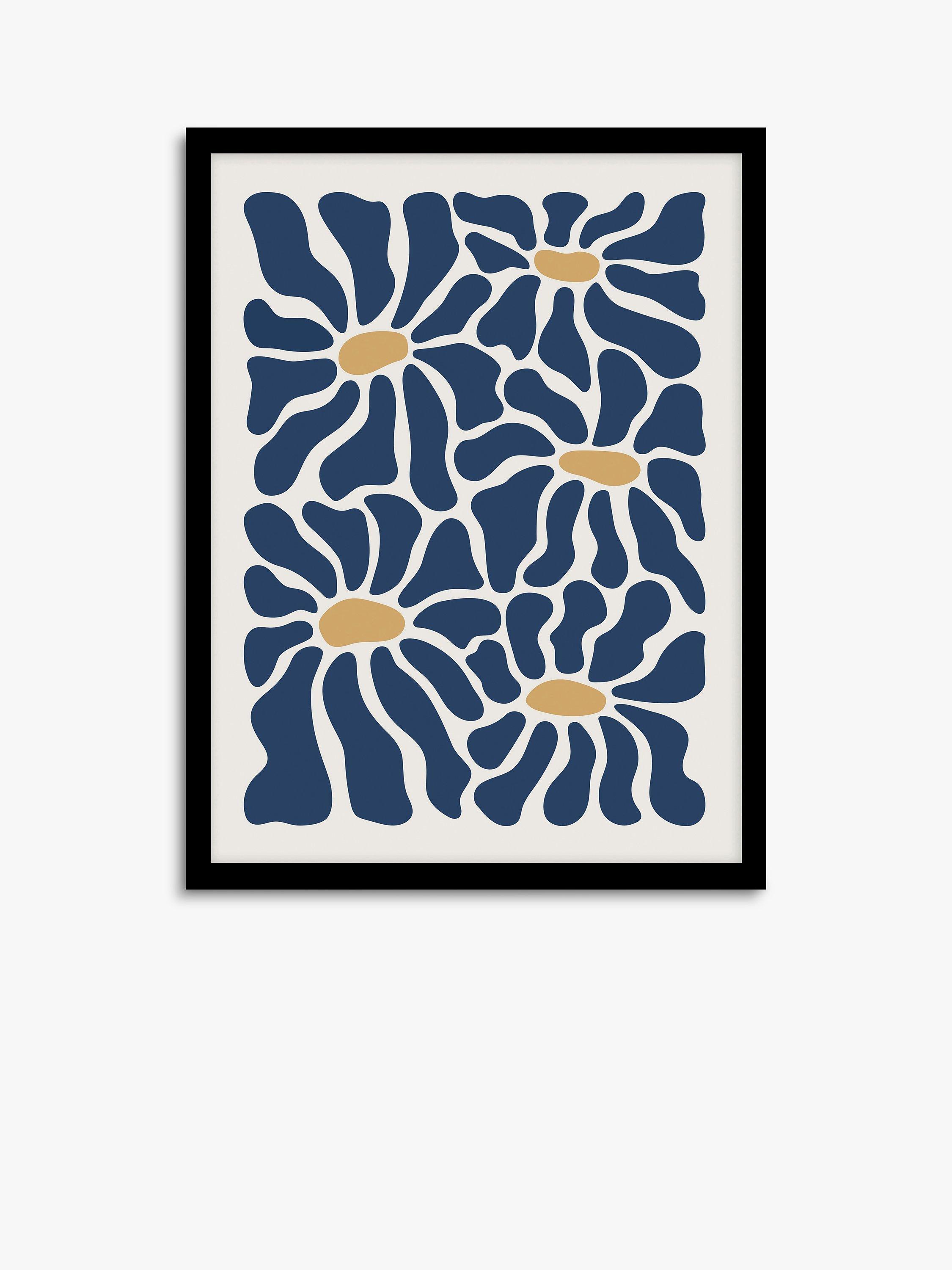 John Lewis ANYDAY 'Amour d'Ete' Framed Print, 42 x 32cm, Blue