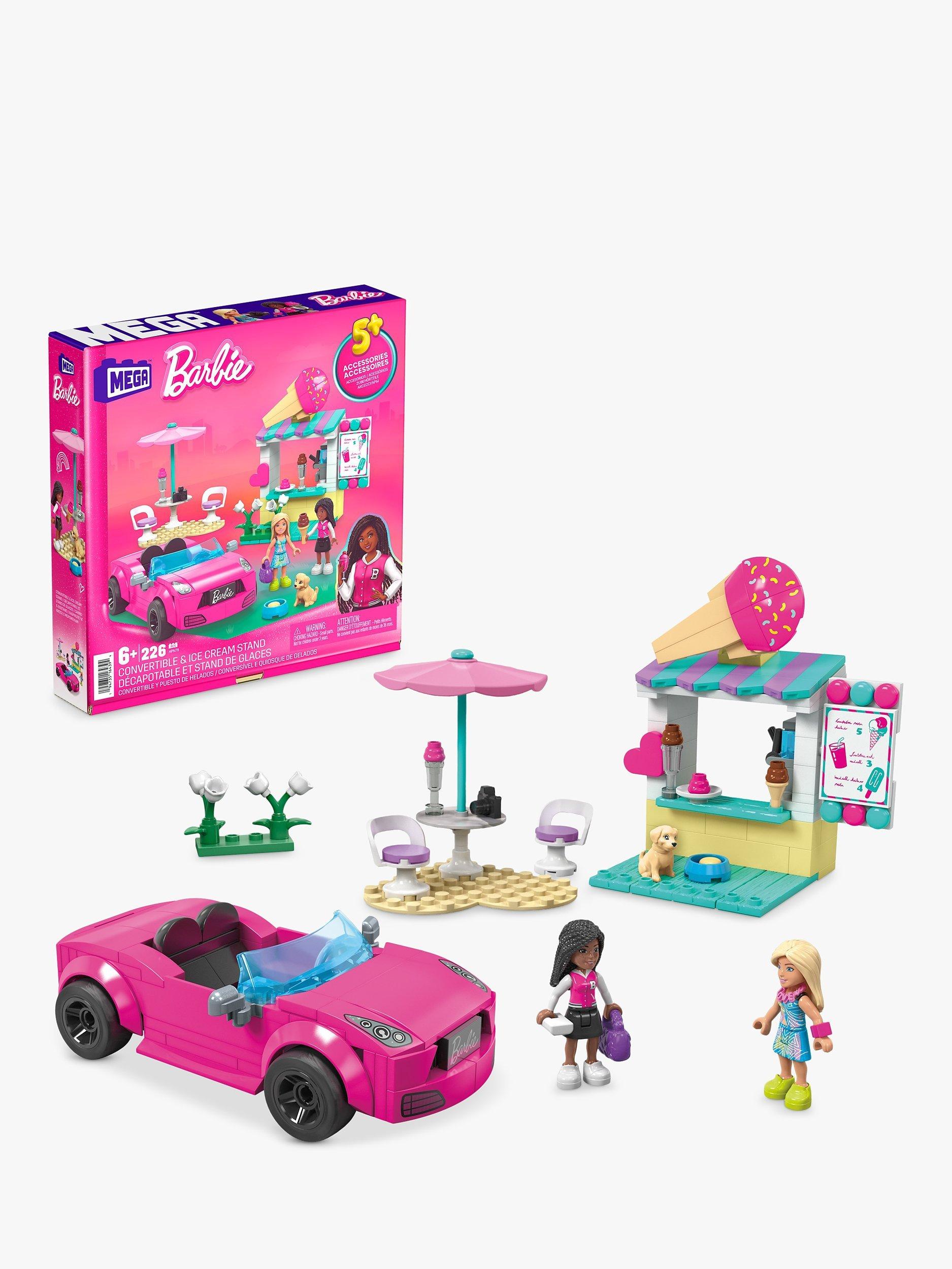 Mega Bloks Barbie Convertible Ice Cream Stand Building Set