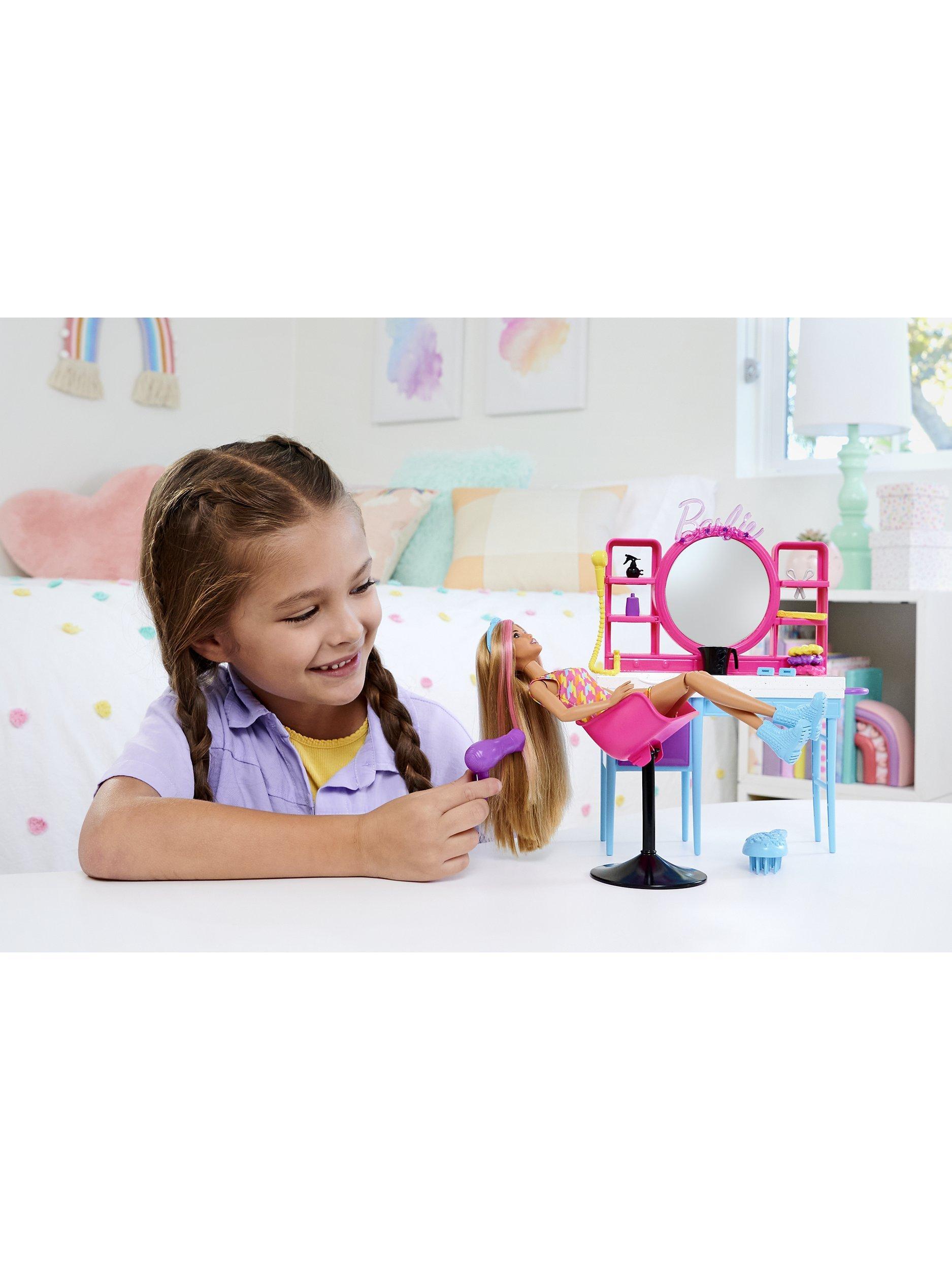 Barbie Doll and Colour Change Hair Salon Playset