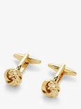 John Lewis Classic Knot Cufflinks, Gold