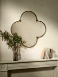 John Lewis Flower Metal Wall Mirror, 66 x 66cm, Antique Gold