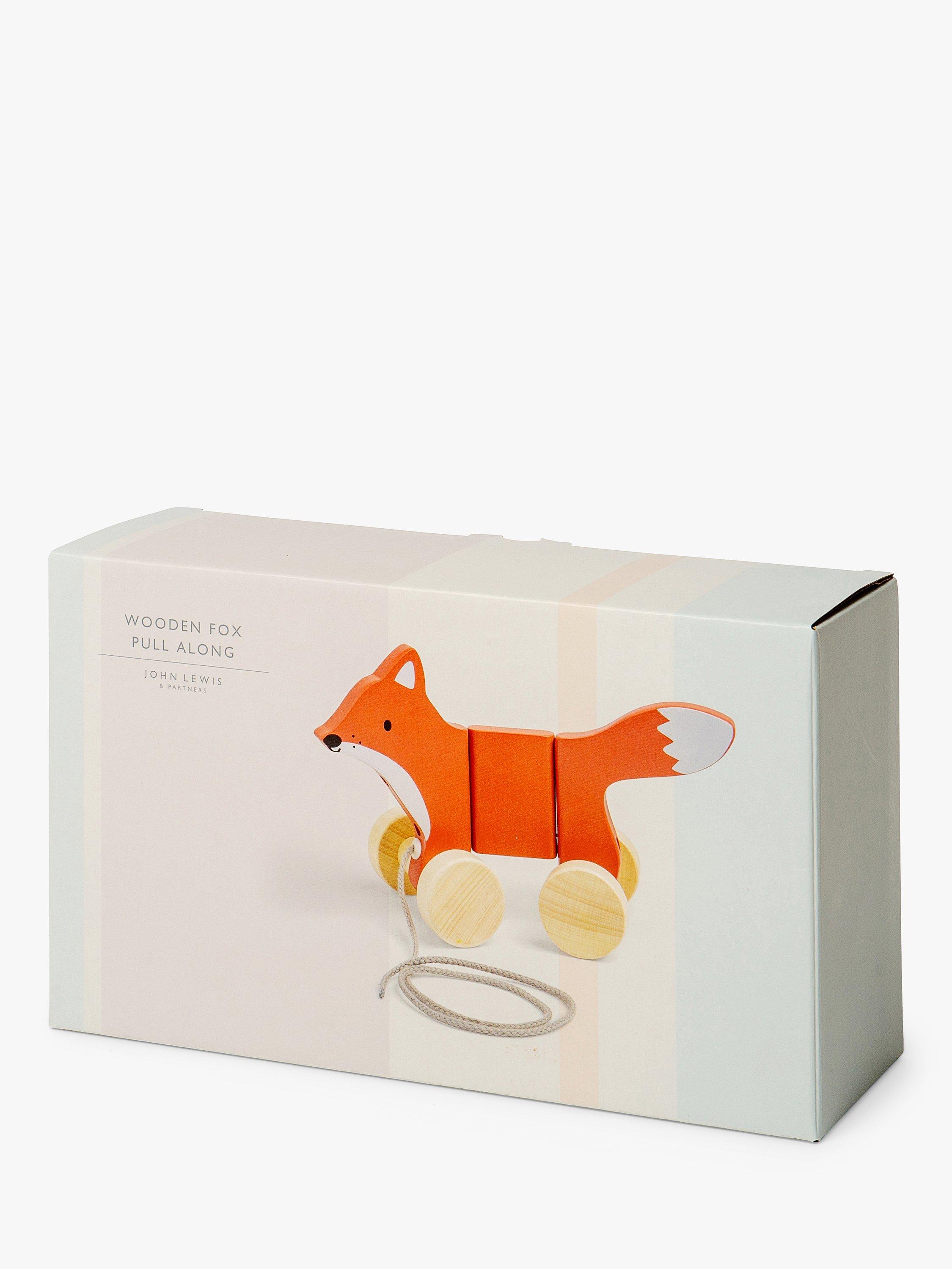 John Lewis Wooden Fox Pull Along Toy FSC Certified Wood