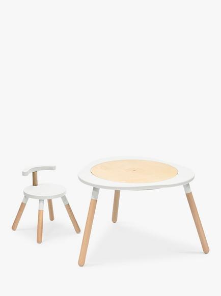 Stokke MuTable V2 Wooden Kids' Chair - view 2, White