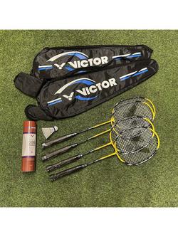 VICTOR AL-2200 Outdoor 4 Player Badminton Set, 