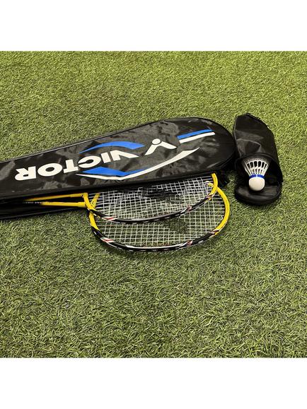 VICTOR AL-2200 Outdoor 2 Player Badminton Racket Set - view 2, Yellow