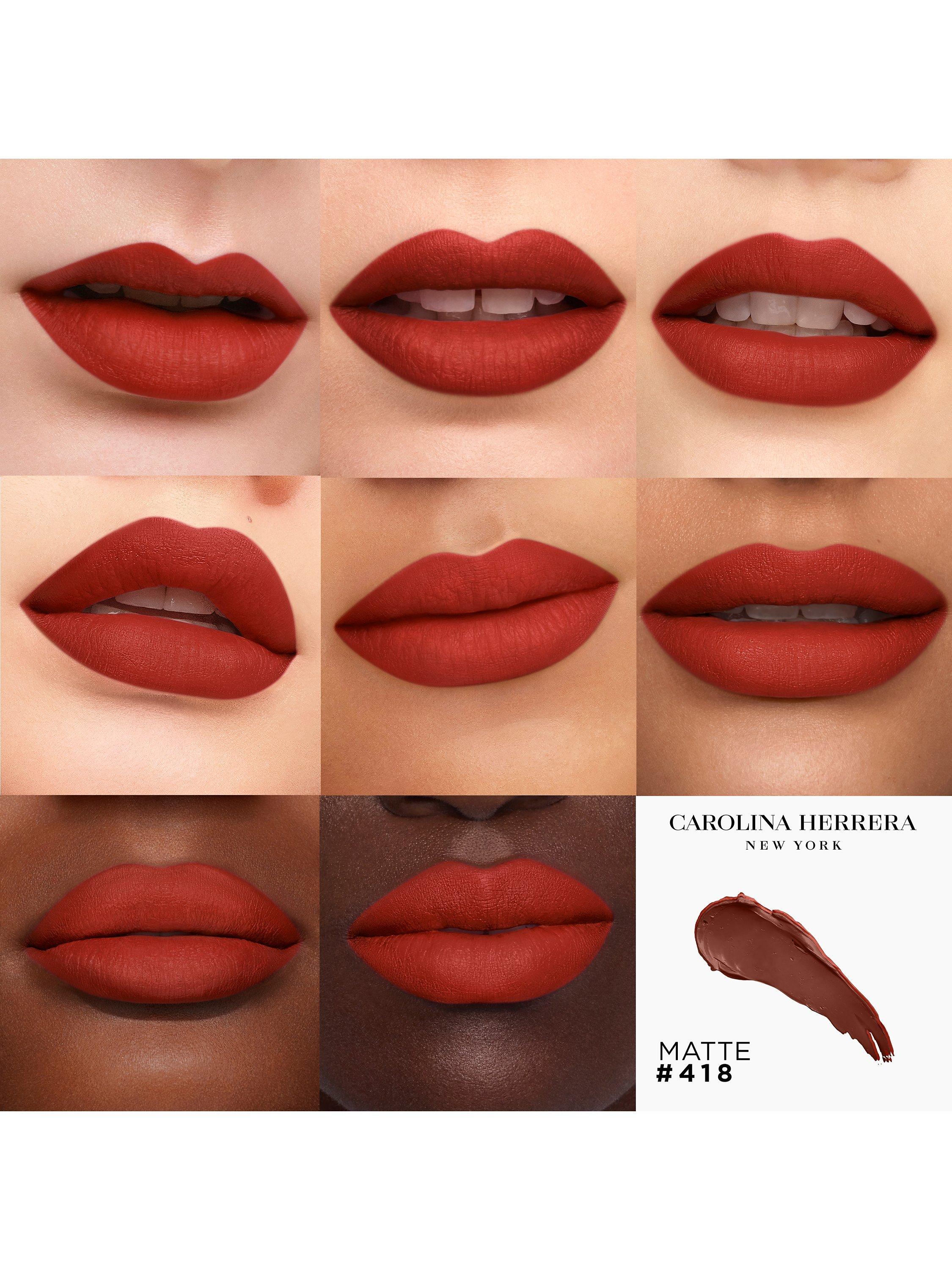 Product image 2 of 2, which shows Carolina Herrera Good Girl Mini Kiss Lipstick Matte Refill, Just Fabulous Red 418