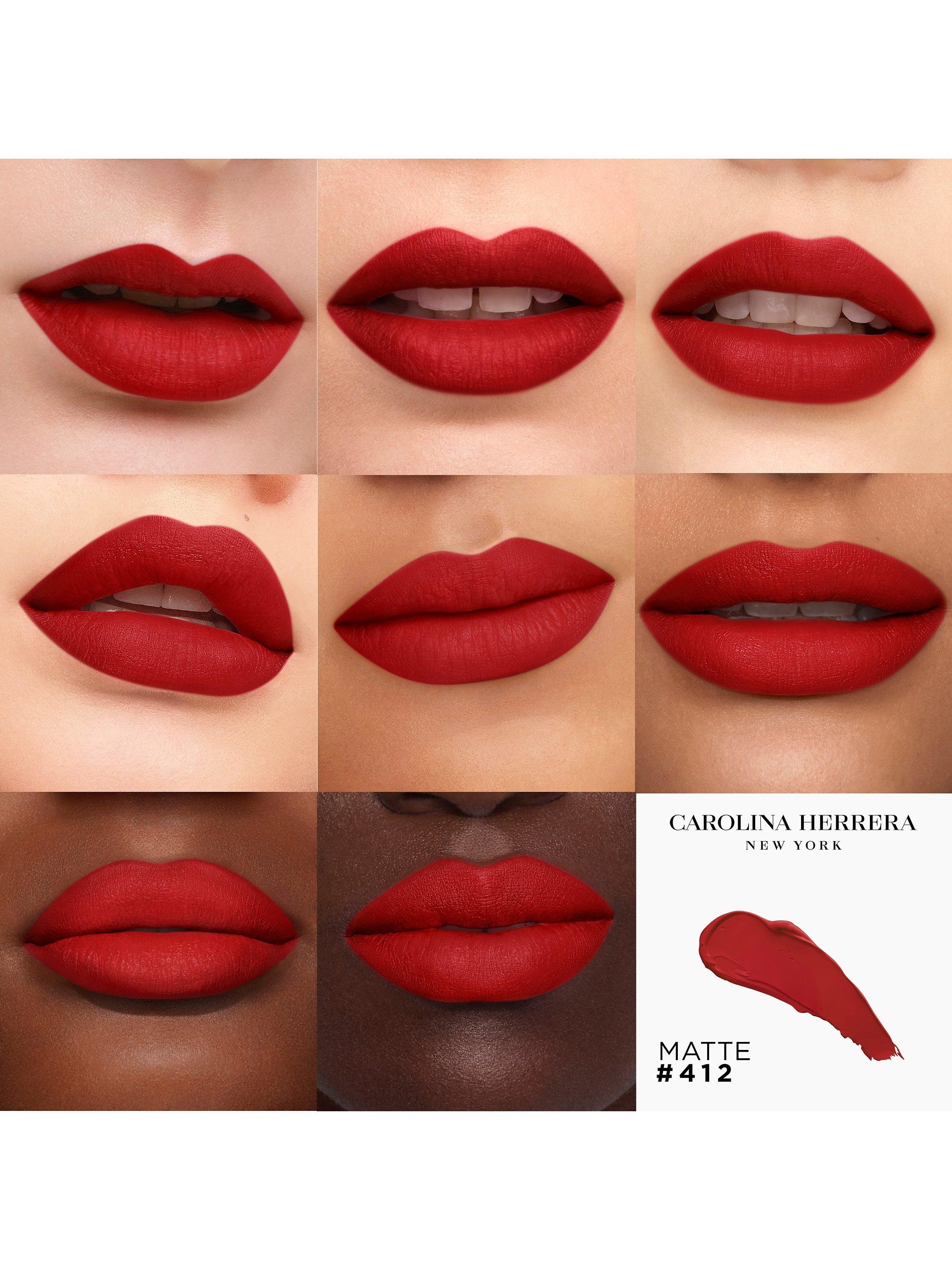 Product image 2 of 2, which shows Carolina Herrera Good Girl Mini Kiss Lipstick Matte Refill, Polka Red 412