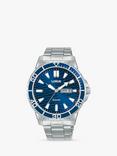 Lorus Men's Sunray Wave Dial Bracelet Strap Watch