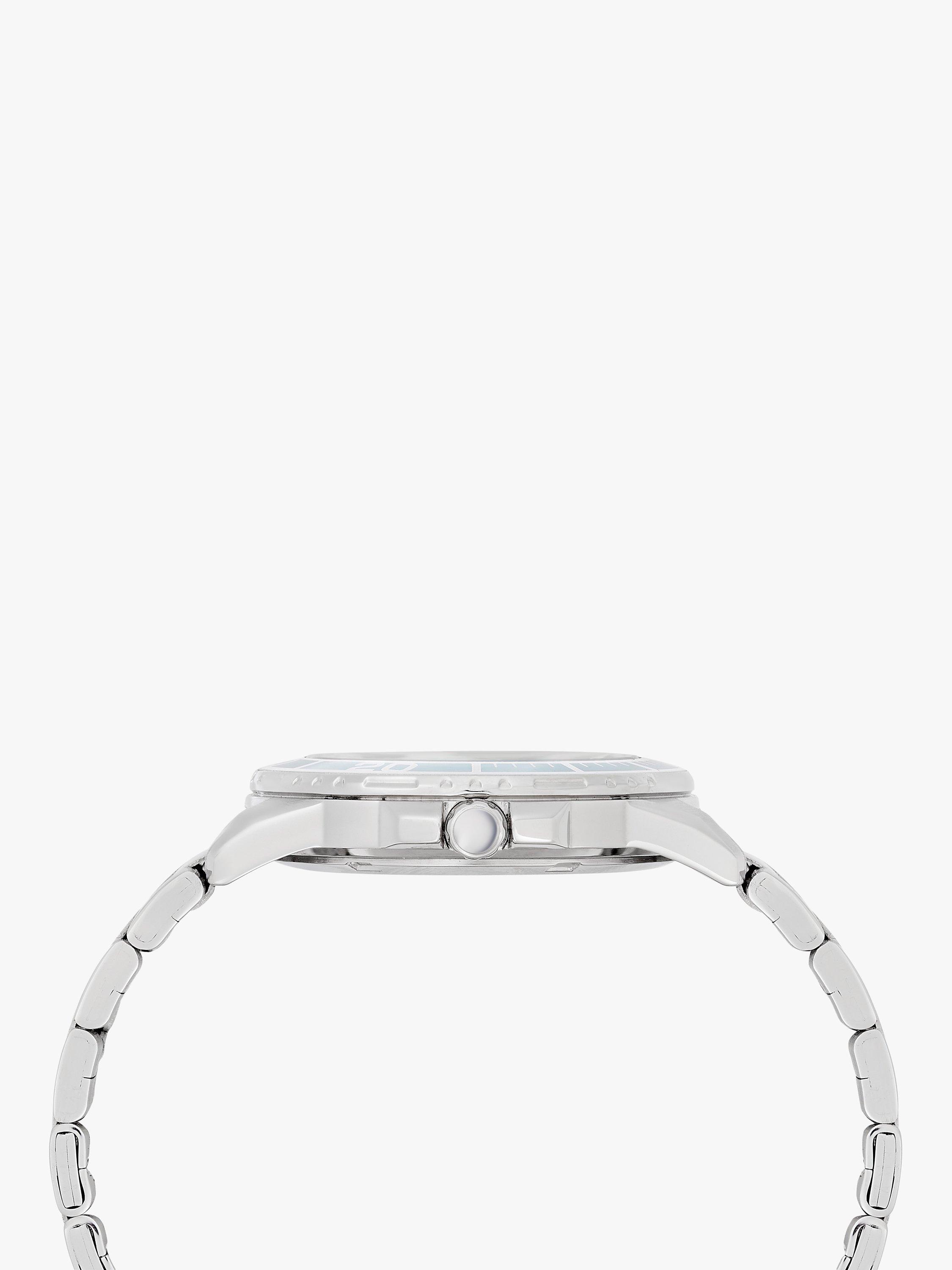 Product image 4 of 6, which shows Lorus Women's Sports Patterned Dial Bracelet Strap Watch, Silver/Blue