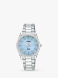 Lorus RY511AX9 Women's Solar Bracelet Strap Watch, Silver