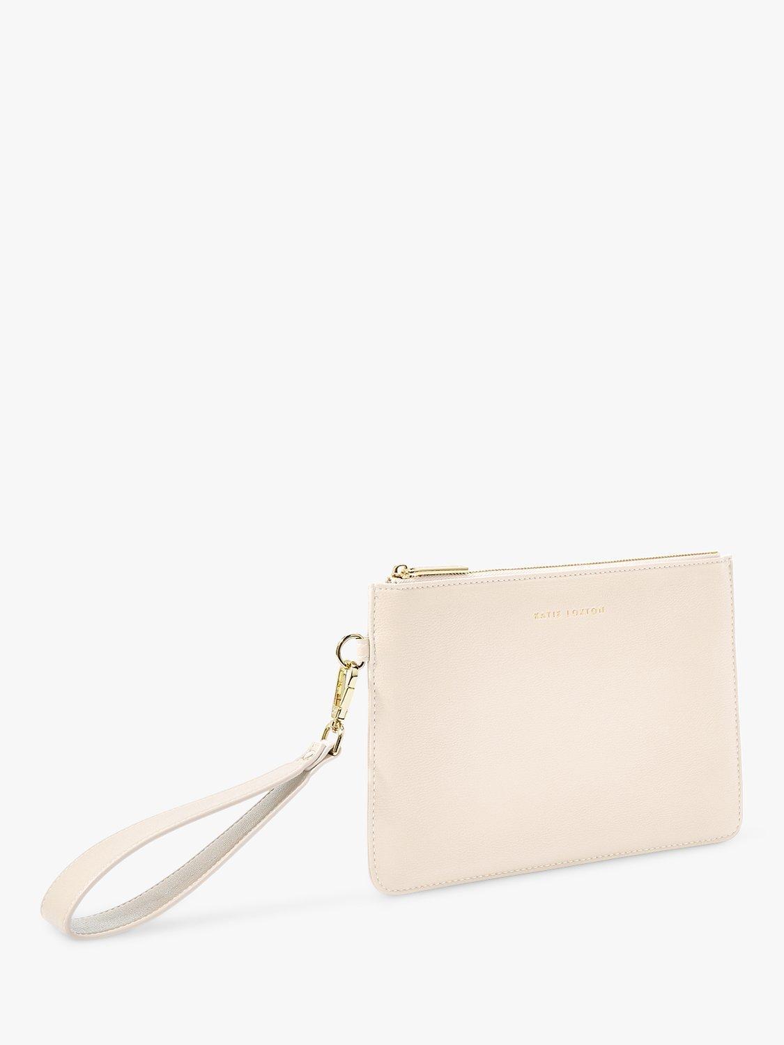 Katie Loxton Zana Wristlet Pouch Bag, Eggshell