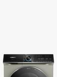 Siemens iQ700 WG56B2ATGB Freestanding Washing Machine, 10kg Load, 1600rpm Spin, with Autodose, Silver Inox