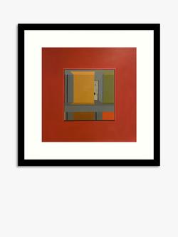 John Lewis Michelle Barratt 'Unité Colour 02.02.' Framed Print, H53.5 x W53.5cm, Red/Multi, Red/Multi