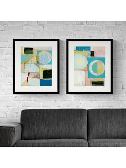 John Lewis Cartissi Studio 'City Gridlock' Framed Print & Mount, Set of 2, 63.5 x 53.5cm, Blue - view 2, Blue