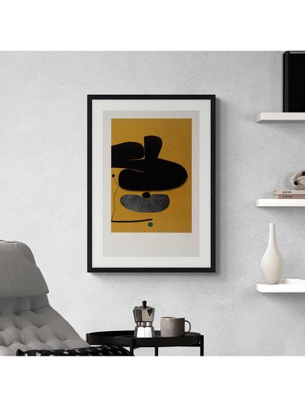 Tate + John Lewis Victor Pasmore 'Points of Contact No. 18' Wood Framed Print & Mount, 73 x 53cm - view 2, Yellow