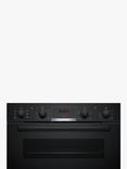 Bosch Series 4 NBS533BB0B Built Under Electric Double Oven, Black