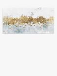 PI Studio - 'Golden Starlight' Embellished Abstract Canvas Print, 60 x 120cm, Gold