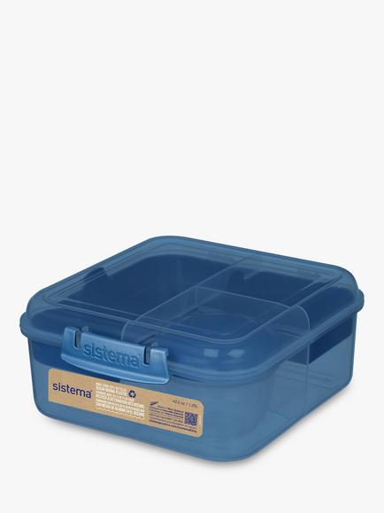 Sistema Plastic Bento Cube Lunch Box, 1.25L, Assorted, Assorted