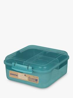Sistema Plastic Bento Cube Lunch Box, 1.25L, Assorted - view 2, Assorted
