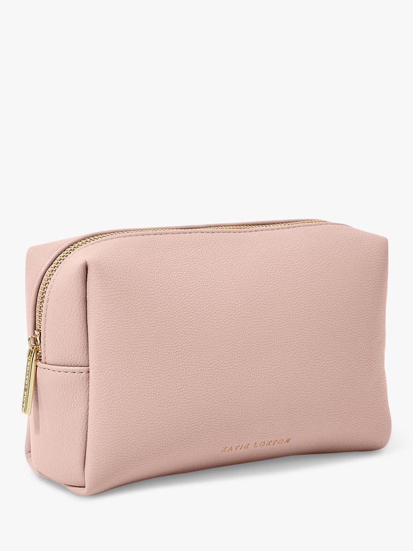 Katie Loxton Choose Happy Secret Message Makeup Bag, Dusty Pink