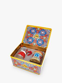 Bialetti Dolce & Gabbana Sicilian Carretto Moka Express Hob Espresso Coffee Maker & Ground Coffee Gift Set, 3 Cup - view 2, Multi