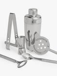 John Lewis Stainless Steel Cocktail Bat Set, 7 Piece