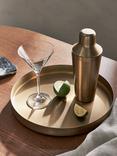 John Lewis Stainless Steel Round Bar Tray, Gold