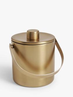 John Lewis Stainless Steel Ice Bucket, Gold, Gold