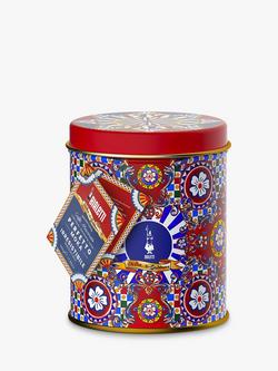 Bialetti Dolce & Gabbana Sicilian Carretto Perfetto Moka Irresistibile Ground Coffee Tin, 200g, Multi