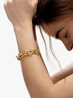 Deborah Blyth Chunky Chain Bracelet, Gold - view 2, Yellow Gold