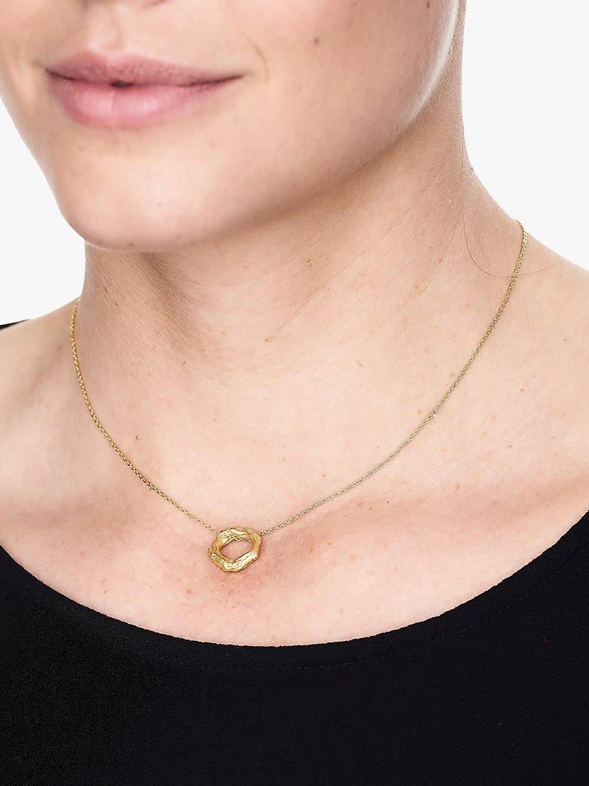 Product image 2 of 2, which shows Deborah Blyth Mini Artemis Pendant Necklace, Gold