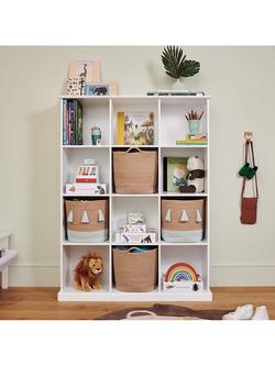 Great Little Trading Co Abbeville Twelve Cube Storage Unit, White, White