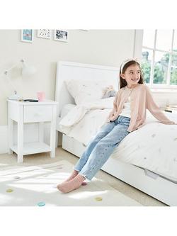 Great Little Trading Co Lulworth Bedside Table, White - view 2, White