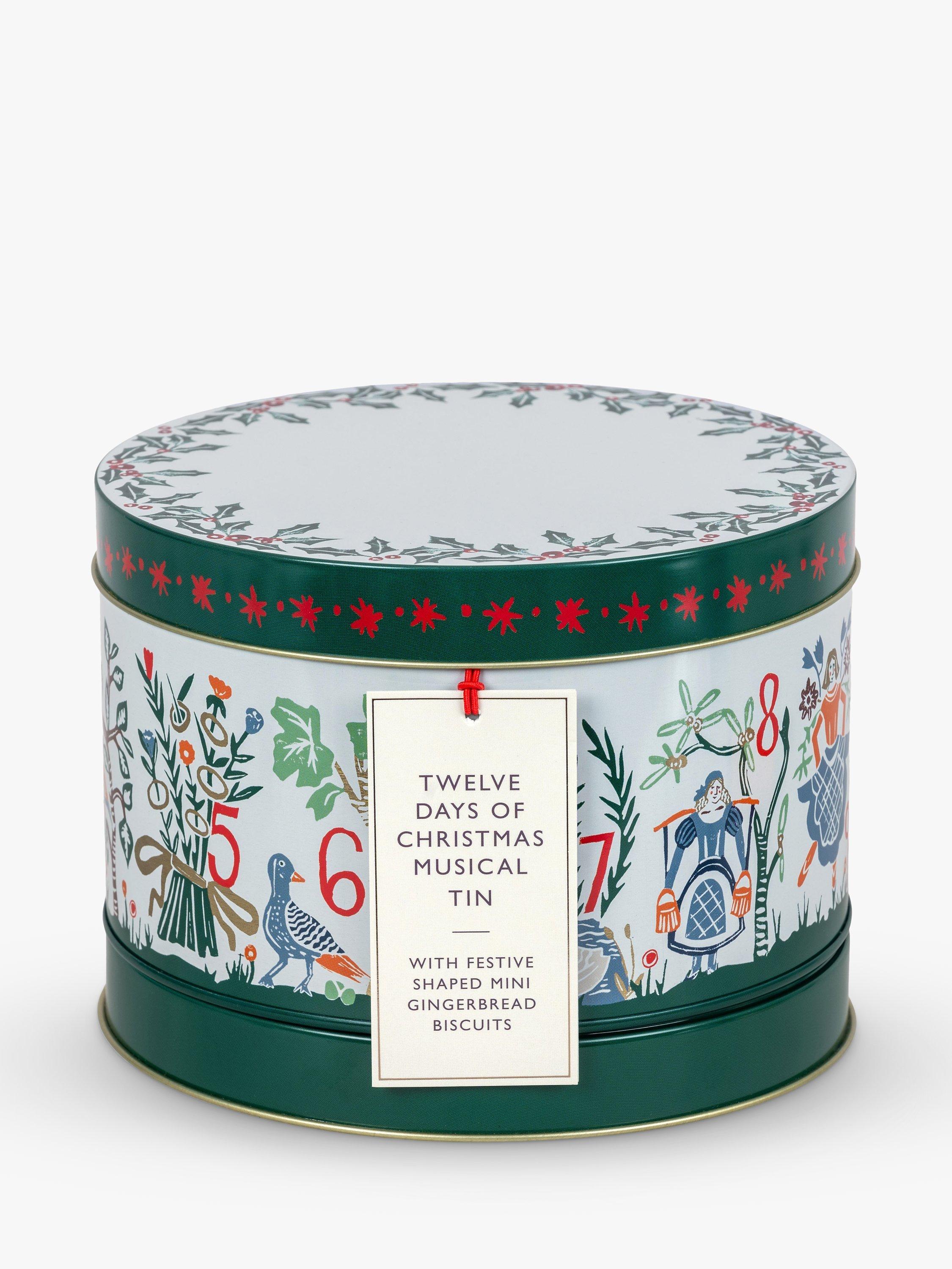 12 Days of Christmas Musical Biscuit Tin, 200g