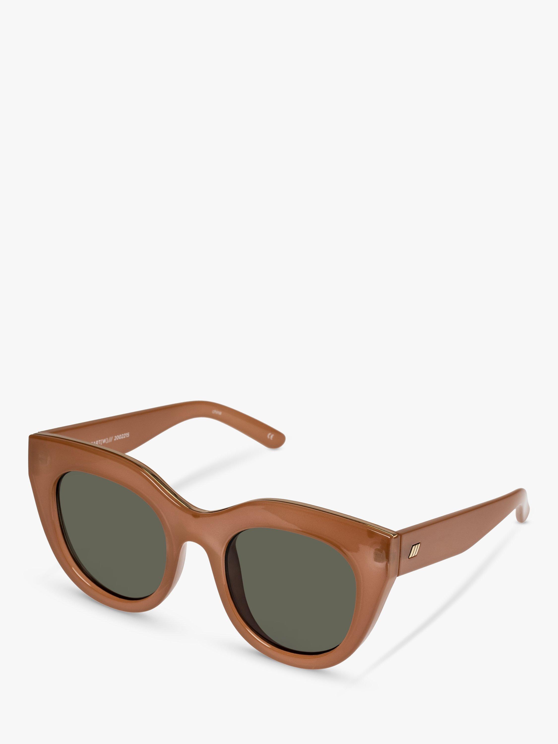 Le Specs Women's Air Heart Cat's Eye Sunglasses, Tan