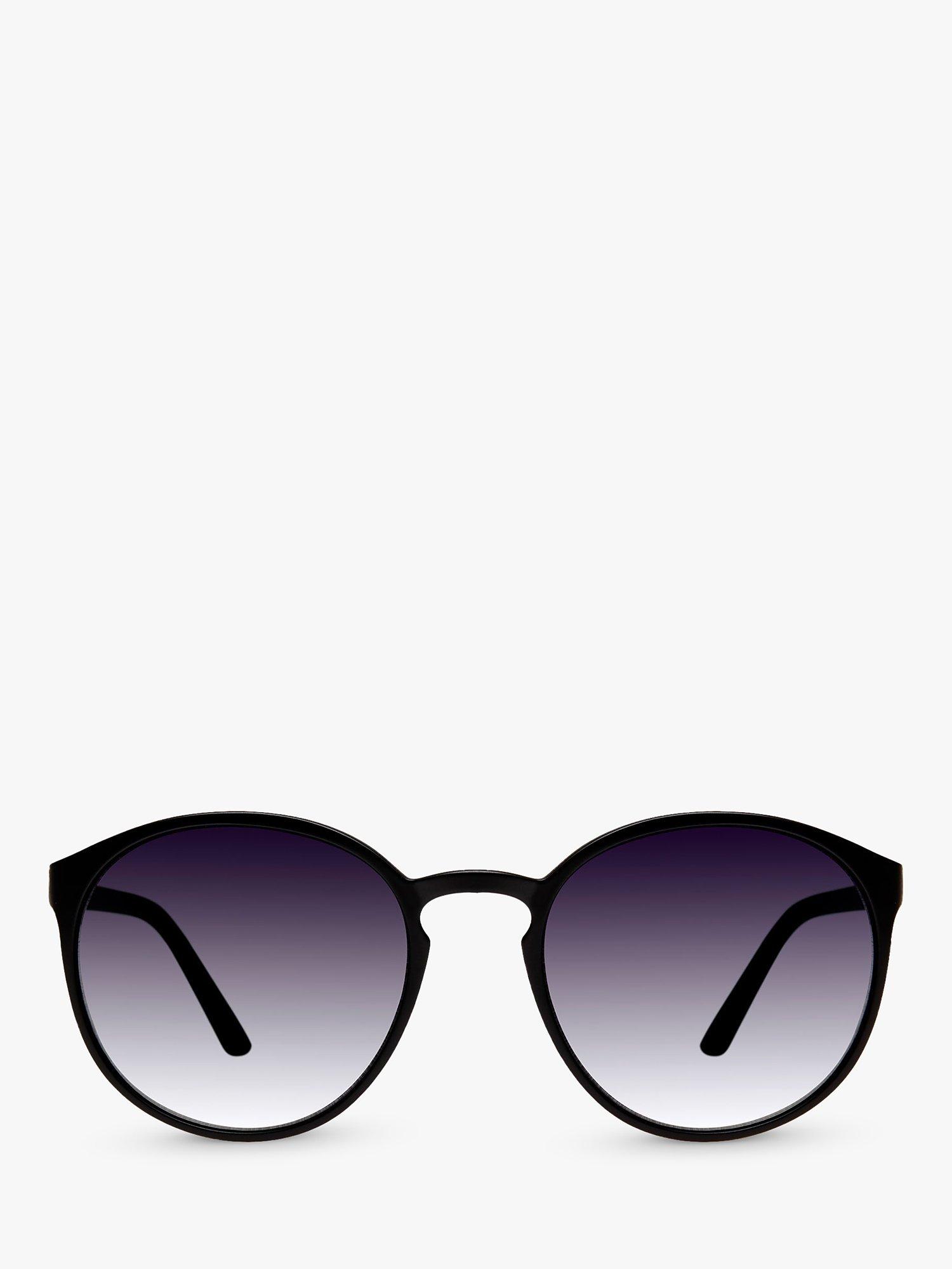 Product image 1 of 2, which shows Le Specs L5000170 Unisex Round Sunglasses, Black/Grey Gradient