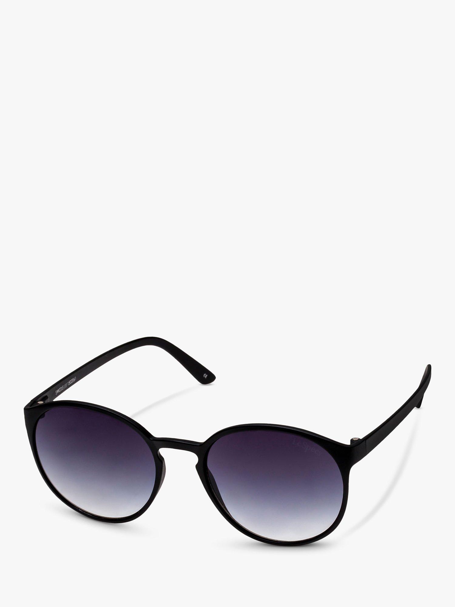 Product image 2 of 2, which shows Le Specs L5000170 Unisex Round Sunglasses, Black/Grey Gradient