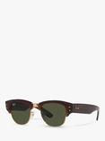 Ray-Ban RB0316S Men's Mega Clubmaster Oval Sunglasses, Mock Tortoise/Gold