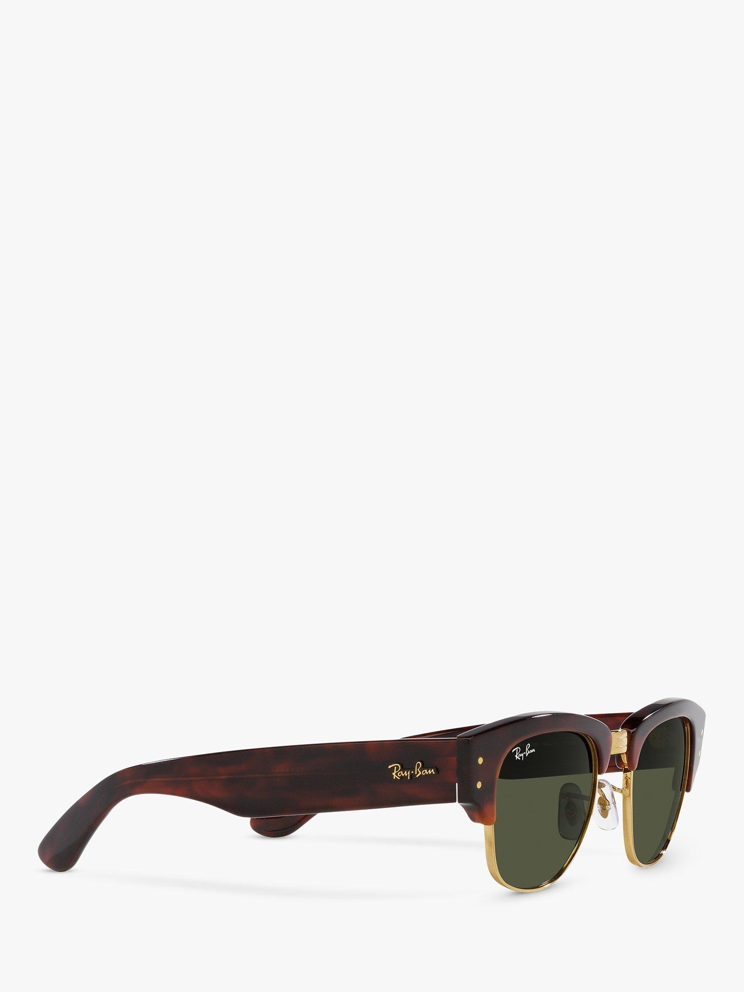 Product image 11 of 11, which shows Ray-Ban RB0316S Men's Mega Clubmaster Oval Sunglasses, Mock Tortoise/Gold