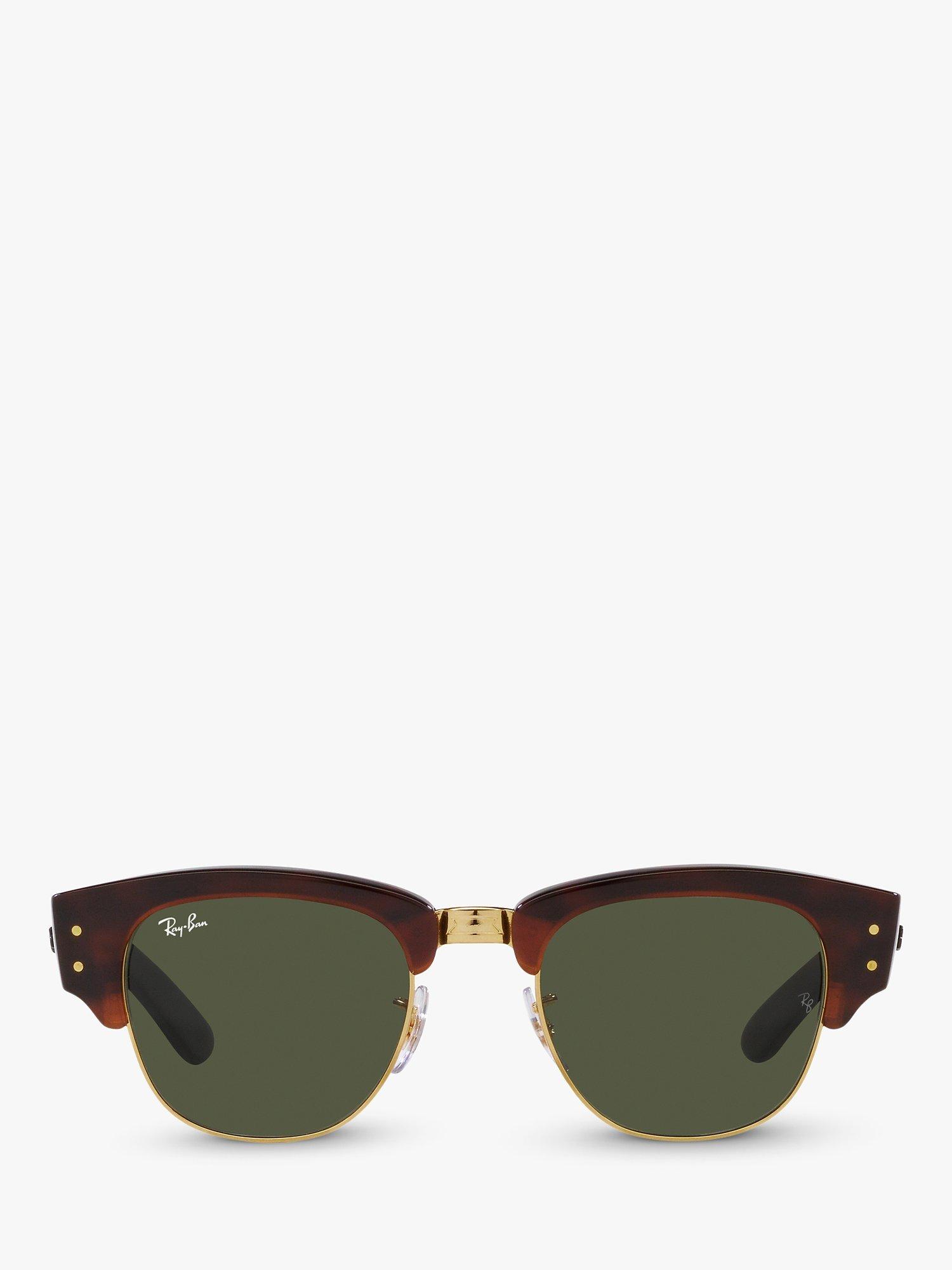 Product image 3 of 11, which shows Ray-Ban RB0316S Men's Mega Clubmaster Oval Sunglasses, Mock Tortoise/Gold