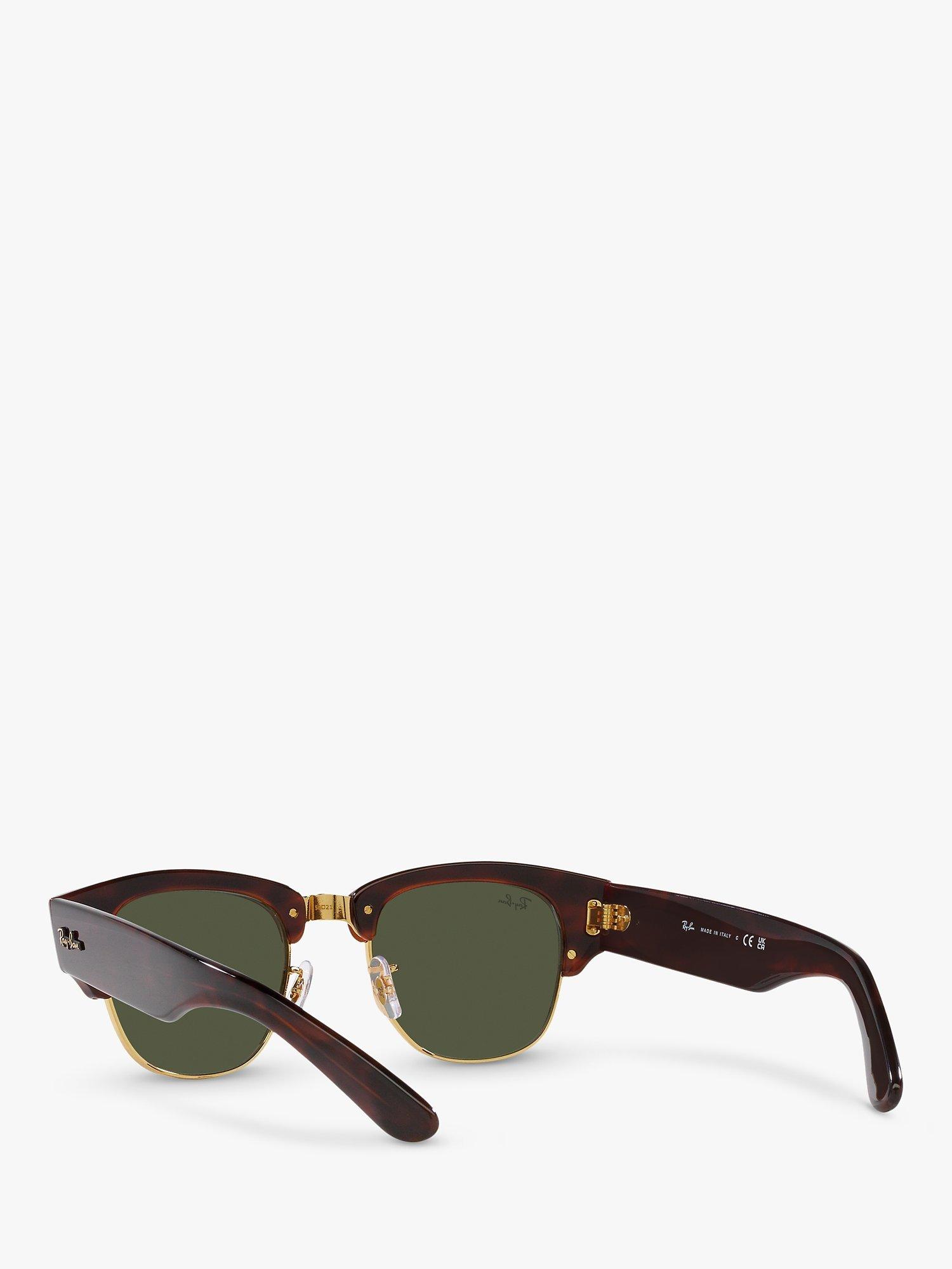 Product image 6 of 11, which shows Ray-Ban RB0316S Men's Mega Clubmaster Oval Sunglasses, Mock Tortoise/Gold