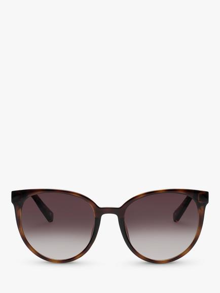 Le Specs L5000145 Women's Armada Round Sunglasses, Tortoise/Brown Gradient