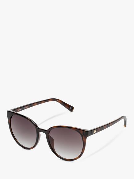 Le Specs L5000145 Women's Armada Round Sunglasses - view 2, Tortoise/Brown Gradient